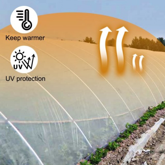 VEVOR Φιλμ Θερμοκηπίου 12 x 25 ft, Πολυαιθυλένιο 6 Mil, UV Ανθεκτικό  PEWSM1225FT000001V0