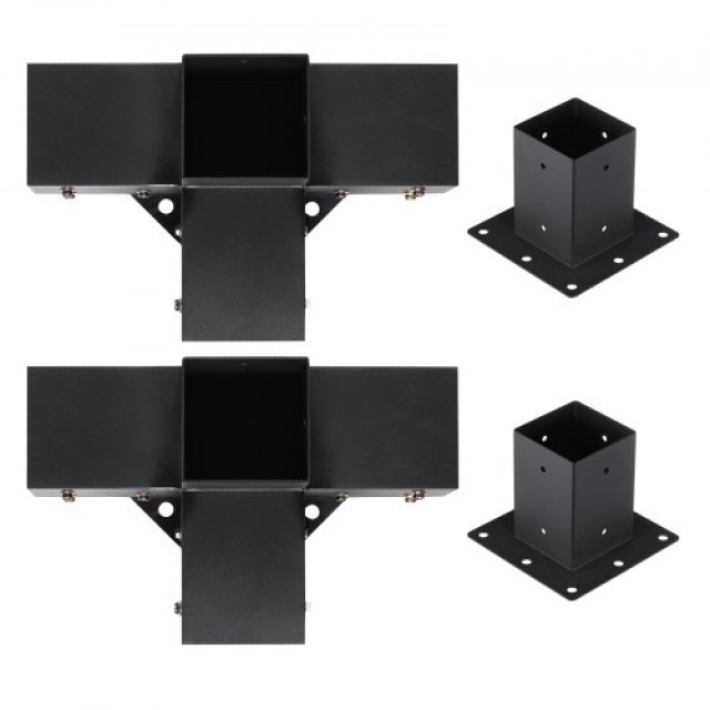 Σετ Βαρέων Βάσεων VEVOR για Πέργκολα 101.6x101.6mm, 4τμχ  LPJJTZST4PCSWTCWAV0