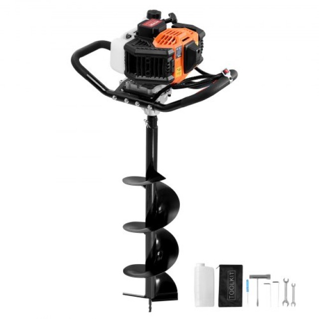 VEVOR  Βενζινοκίνητο Τρυπάνι 43CC 1250W με 8 για Φάρμα Κήπο RYLXZ8Y...