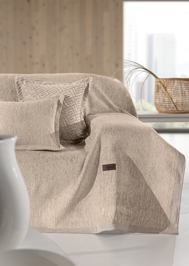 Guy Laroche Ριχτάρι Καναπέ Central Natural (Τριθέσιος) 180x300 - 1133030125034