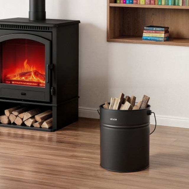 VEVOR Κουβάς Τζακιού με Καπάκι VEVOR, 4 Πρ., 15L, Ø10 x 12 ίντσες, ...