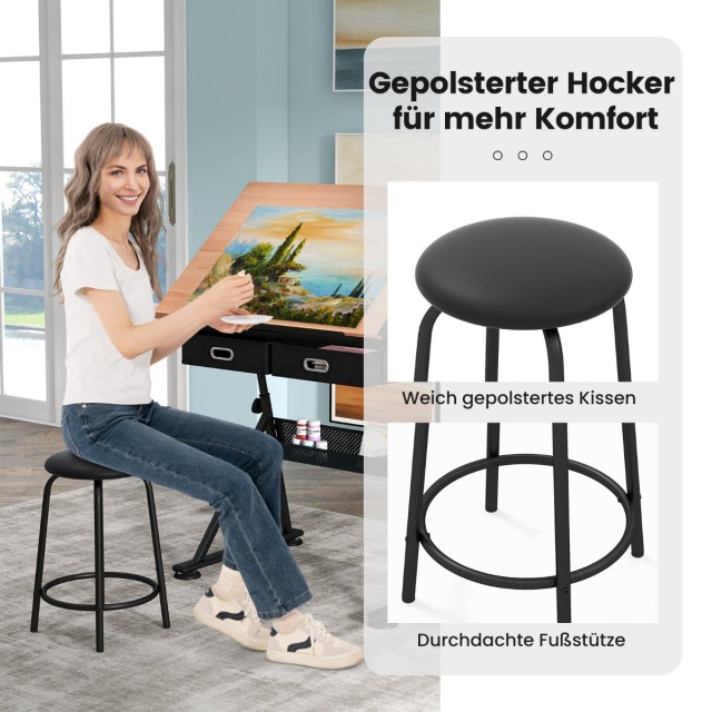 Costway Γραφείο Σχεδίασης Αρχιτεκτονικό Τραπέζι Ζωγραφικής με Κλίση...