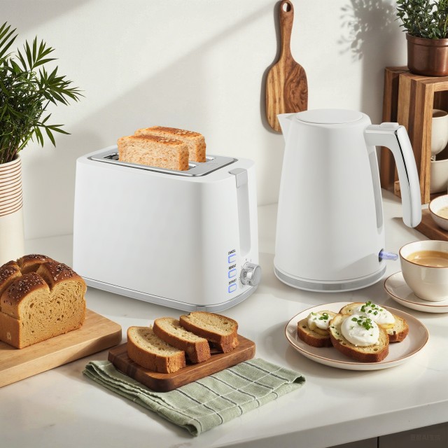 HOMCOM Βραστήρας Ηλεκτρικός 1.7L 2200W με Θερμοστάτη και Διπλή Φρυγ...