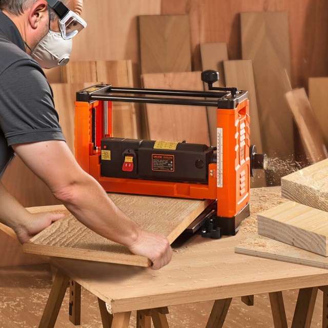 VEVOR Πλάνη Πάχους Δύο Λεπίδων 330 mm, Ισχύς 1800W, Μονοφασική Ξυλο...