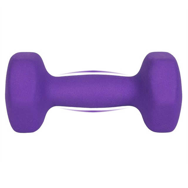 SONGMICS Σετ 2τμχ Αλτήρες από Νεοπρένιο 2x2kg Μωβ SYL64PL 