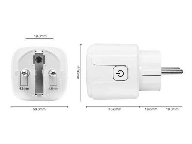 Πρίζα Smart WiFi με Χρονοδιακόπτη 16A – Συμβατή με Alexa & Google A...