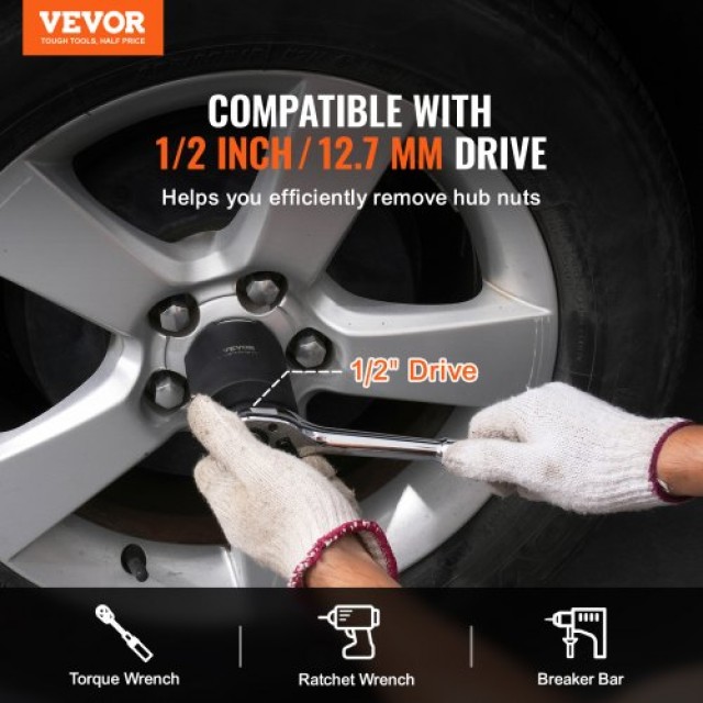 VEVOR  Σετ Εργαλείων Υποδοχής Άξονα 1/2 6 Τεμαχίων ZLMTTLGLMCX1RADHRV0