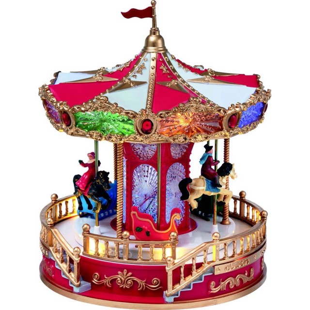 BAKAJI Χριστουγεννιάτικο Καρουζέλ με Φώτα και Ήχους Διακοσμητικό Στ...