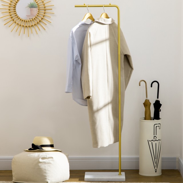 HOMCOM Coat Stand για είσοδο, υπνοδωμάτιο και σαλόνι σε μέταλλο και...