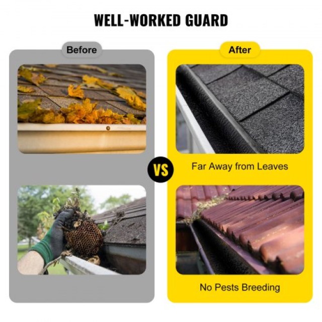 Βούρτσα Προστασίας Υδρορροής VEVOR 120FT, 4.33 Διάμετρος, Για Υδρορ...