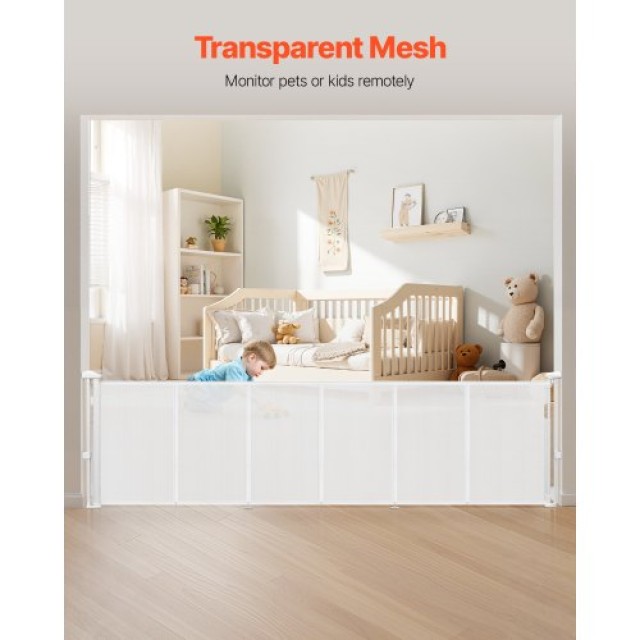 VEVOR Πτυσσόμενη Παιδική Πύλη Υψος 870mm, Πλάτος έως 2800mm - Ιδανι...