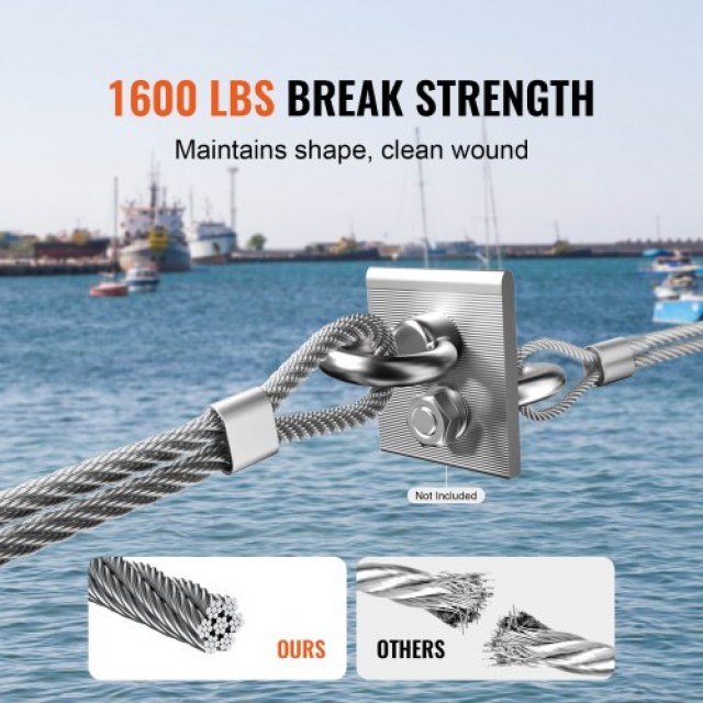 VEVOR  Καλώδιο Ανοξείδωτο T316 1/8 7x7 600ft για Κάγκελα BXGGSSBXG3160WC09V0