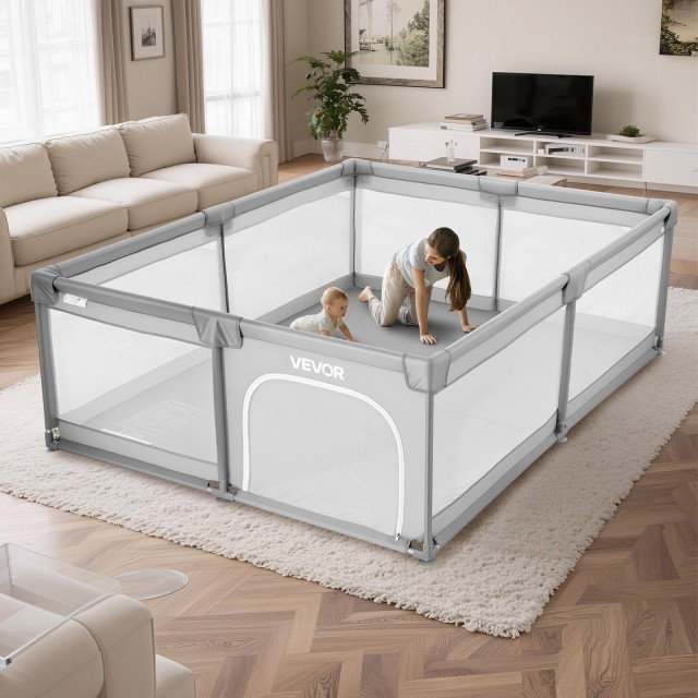 VEVOR Παιδικό Πάρκο 2000 x 1785mm Μεγάλο για Μωρά & Νήπια YYEWSHLBY...