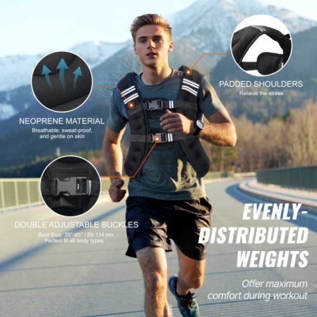 VEVOR  Γιλέκο Βάρους 12lb για Άνδρες & Γυναίκες - Εξοπλισμός Προπόν...
