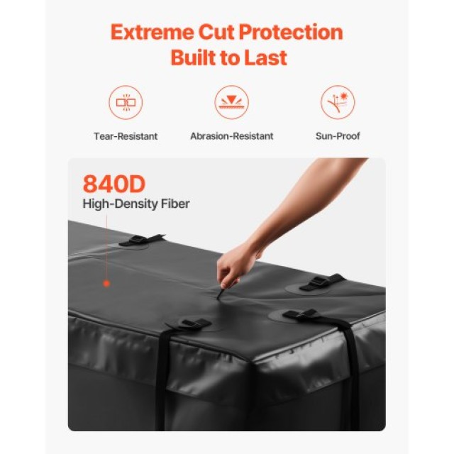 VEVOR Αδιάβροχη Τσάντα Φορτίου 20 Cu.ft 59.84 x 24.02 x 24.41 in PK...