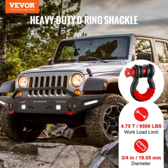 Σετ 2 Δακτυλίων D VEVOR 3/4 με Πείρο 7/8 Αντοχή 62832 lbs  JPXKHJG3...