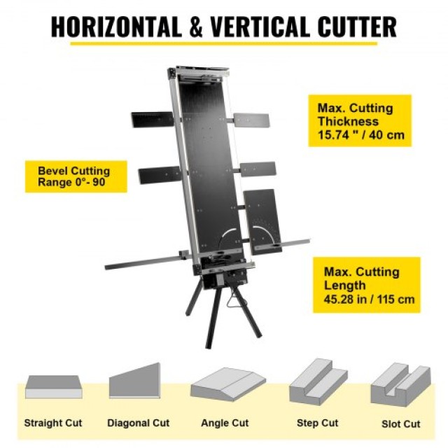 Μηχανή Κοπής Φελιζόλ VEVOR 42cm, Κόφτης Αφρού 127cm, Κόφτης Θερμού ...