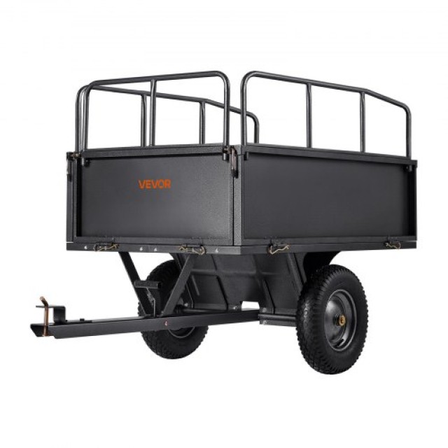 VEVOR Ατσάλινο Κάρο 17 Κυβ. Πόδια 600LB για ATV/UTV Ρυμουλκούμενο Β...