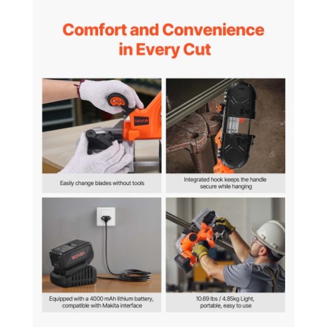 VEVOR 20V Κορδελοπρίονο Μπαταρίας Μεταβλητής Ταχύτητας 2.56 Βάθος Κ... VEVOR 20V Κορδελοπρίονο Μπαταρίας Μεταβλητής Ταχύτητας 2.56 Βάθος Κ...
