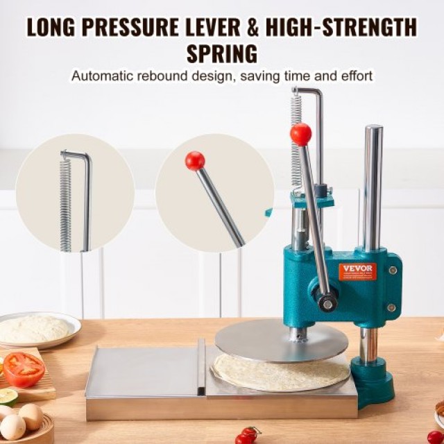 Μηχανή Πίεσης Ζύμης VEVOR 24cm, Ανοξείδωτη, Ρυθμιζόμενη  SDYMJ9YCBXGSX7AWPV0