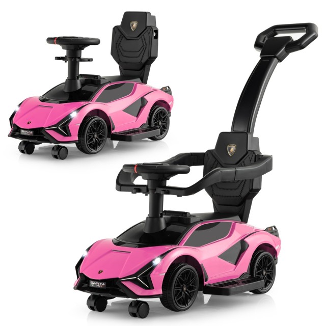 Costway Παιδικό Αυτοκίνητο Lamborghini 3-σε-1 με Αποσπώμενα Μέρη και Λειτουργίες για Παιδιά 18-60 Μηνών TQ10156PI