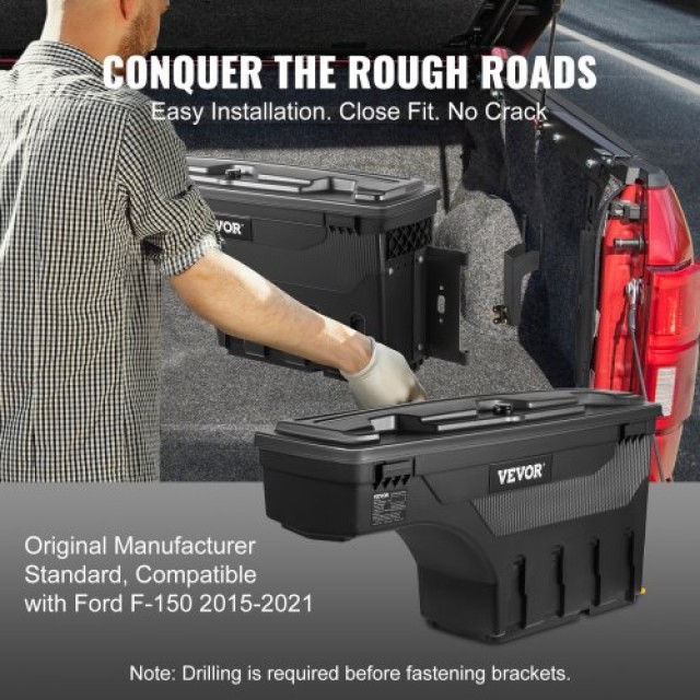 Κουτί Αποθήκευσης VEVOR για Ford F-150 2015-2021, Δεξιά Πλευρά  KCL...