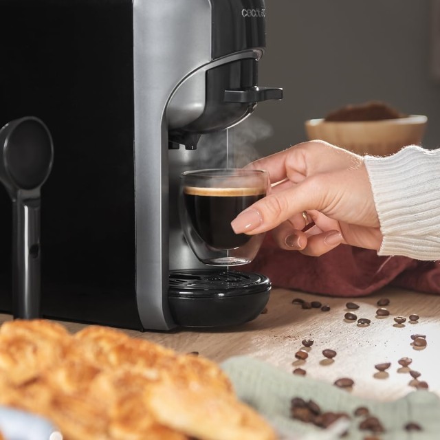 Καφετιέρα Espresso 3 σε 1 για Αλεσμένο Καφέ, Κάψουλες Dolce Gusto & Nespresso, 1450W CEC-00648 Cecotec