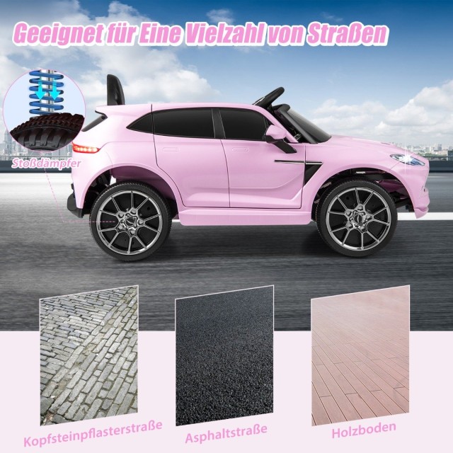Costway  Αδειοδοτημένο Παιδικό Όχημα Aston Martin DBX με LED Φώτα και Τηλεχειριστήριο TQ10142DE-PI