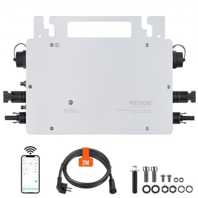 VEVOR Ηλιακός Μικρομετατροπέας 600W IP67 με Απομακρυσμένη Παρακολούθηση  IP67WXBWNBQIXFKWLV2