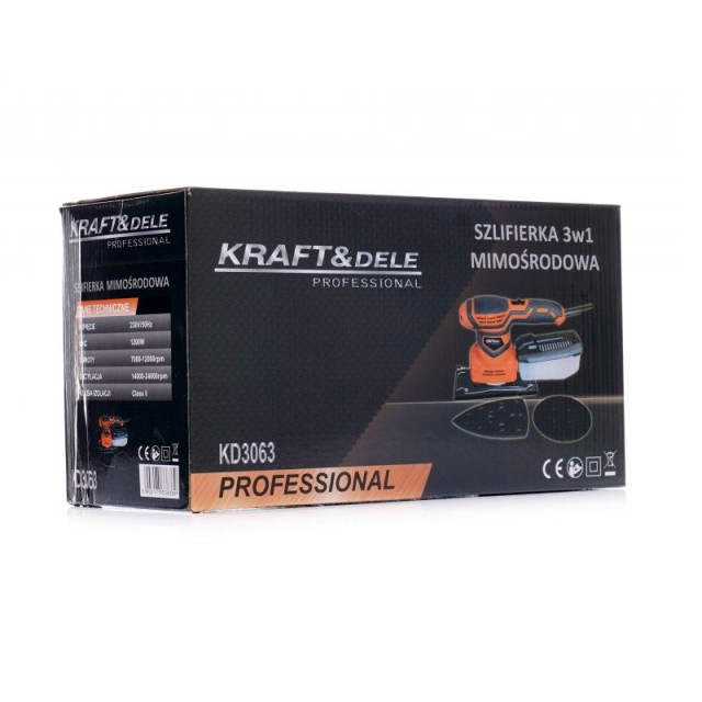 Έκκεντρο Περιστροφικό Τριβείο 3 σε 1 1200 W Kraft&Dele KD-3063