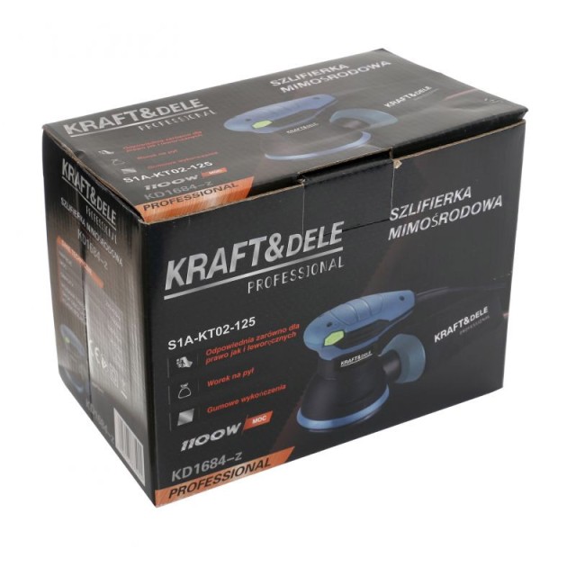 Έκκεντρο Τριβείο 125 mm 1100 W King Series Χρώματος Μπλε Kraft&Dele KD-1684-Z