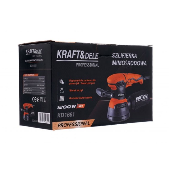 Έκκεντρο Τριβείο 125 mm 1200 W Kraft&Dele KD-1661