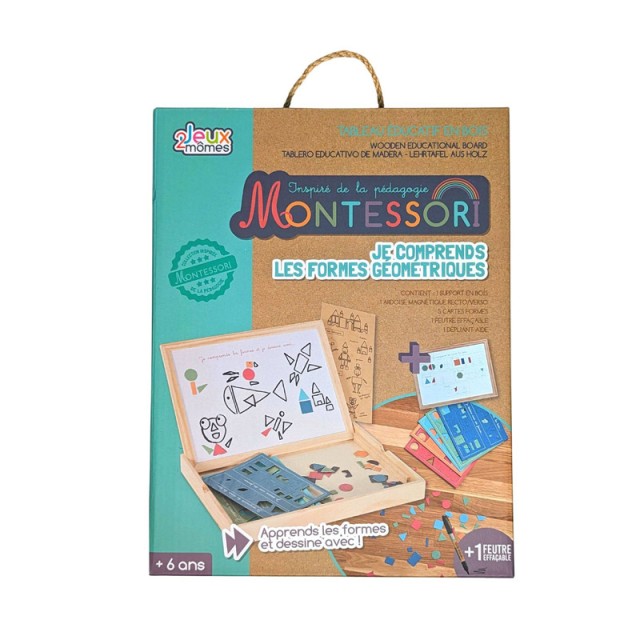 Εκπαιδευτικό Ξύλινο Παιχνίδι Montessori Σχήματα Jeux 2 Momes EA10282
