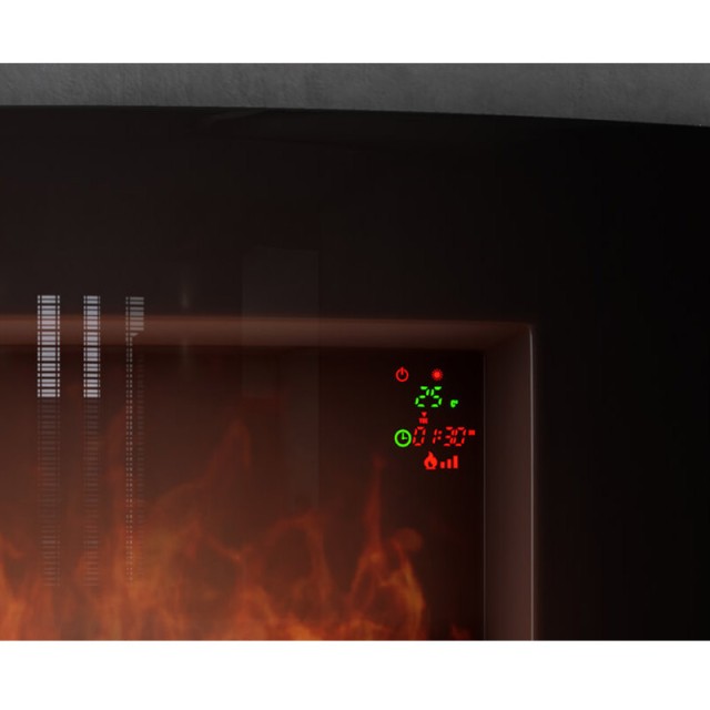 Ηλεκτρικό Τζάκι Επιτοίχιο 1000/2000 W με Τηλεχειριστήριο Ready Warm...
