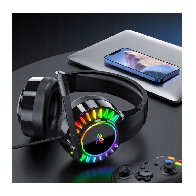 Ενσύρματα Ακουστικά Gaming με Μικρόφωνο και RGB Φωτισμό G505 Dunmoon 19060