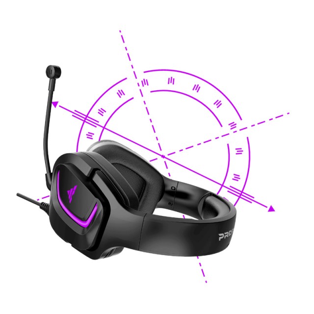 Ενσύρματα Ακουστικά Gaming με Μικρόφωνο και RGB Φωτισμό Breeze Fly ...