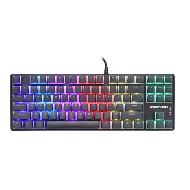 Ενσύρματο Μηχανικό Πληκτρολόγιο USB με RGB Φωτισμό US Red Blitz Claw Preyon PRBC87B