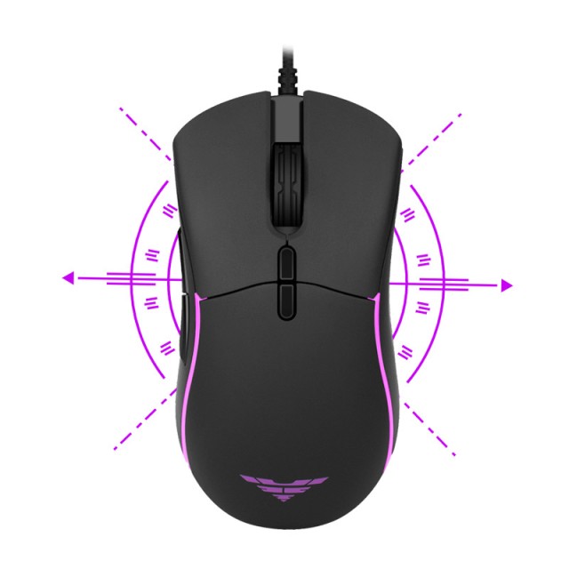 Ενσύρματο Οπτικό Ποντίκι Gaming με 7 Πλήκτρα 12400 DPI RGB Hawk Customizable Preyon PHC27B