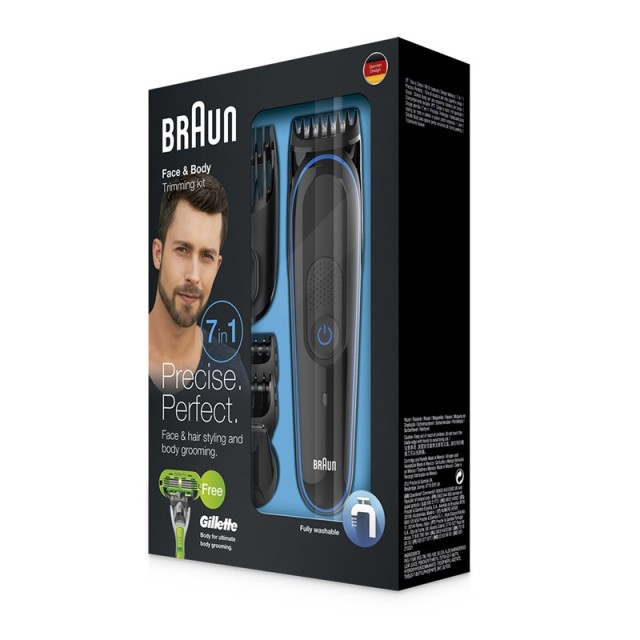 Επαναφορτιζόμενη Ξυριστική Μηχανή Braun MGK3040