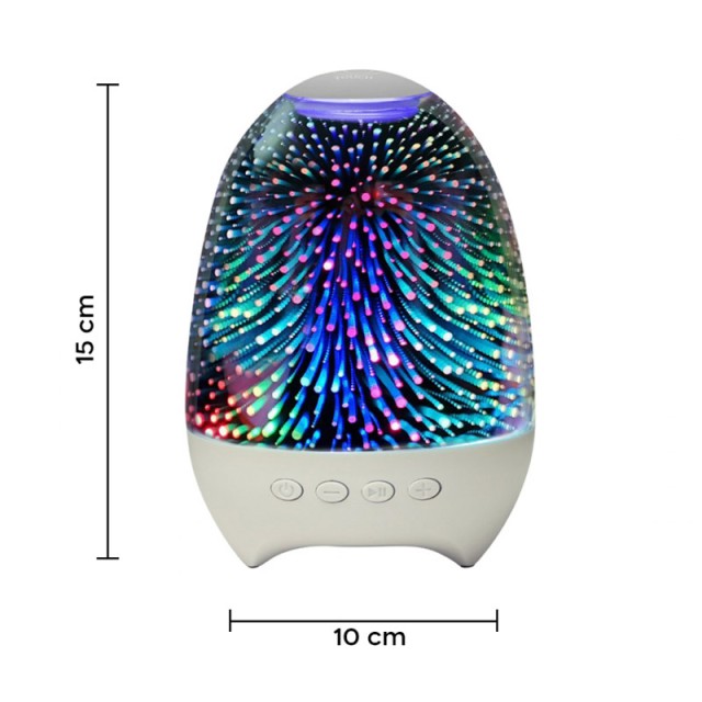 Επαναφορτιζόμενη Λάμπα Αφής LED με Ηχείο Bluetooth 3.7V MWS19302
