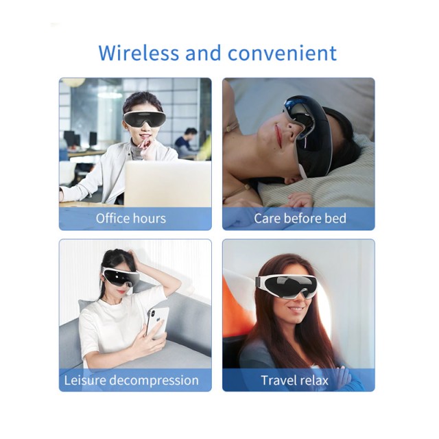 Επαναφορτιζόμενη Συσκευή Μασάζ Ματιών Visual Smart Eye Massager Anlan ALYBAMY01-01