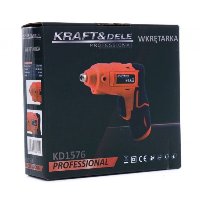 Επαναφορτιζόμενο Ασύρματο Κατσαβίδι 3.6 V Kraft&Dele KD-1576