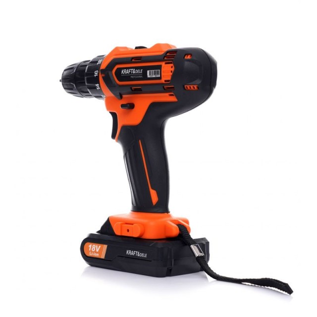 Επαναφορτιζόμενο Δραπανοκατσάβιδο 18 V Kraft&Dele KD-3065