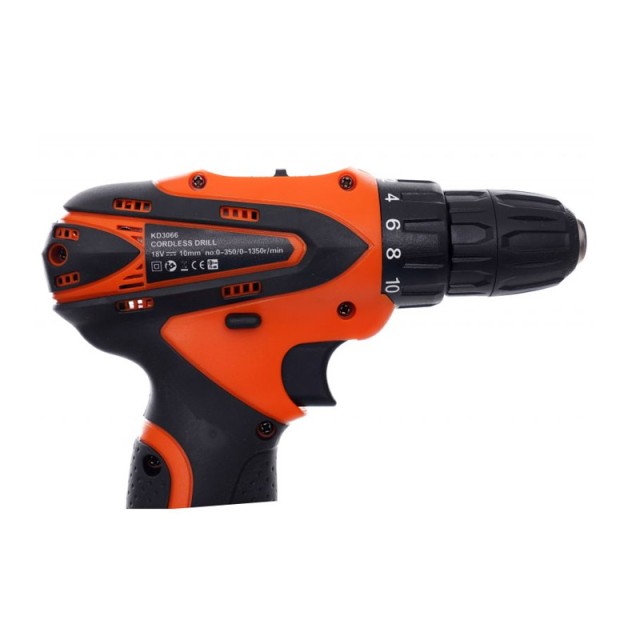 Επαναφορτιζόμενο Δραπανοκατσάβιδο 18 V Kraft&Dele KD-3066