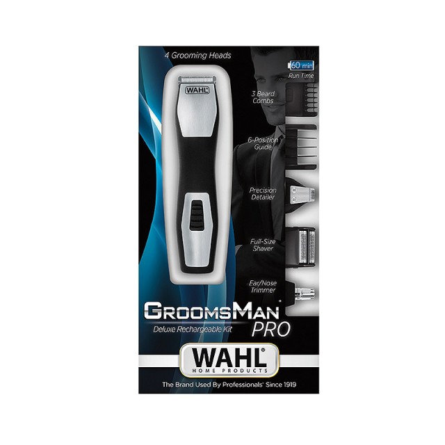 Wahl Groomsman Pro 4 30219-Head Rechargeable Professional Trimmer 9855-1216