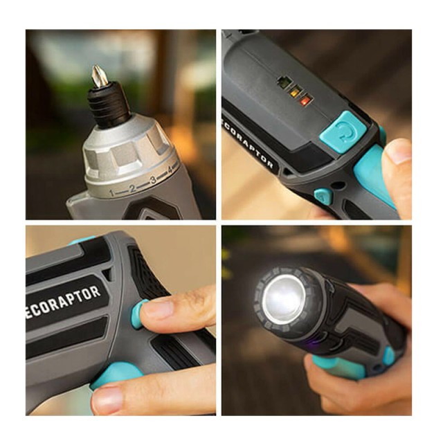 Επαναφορτιζόμενο Κατσαβίδι 4 V Cecotec CecoRaptor Perfect Work 360 ...