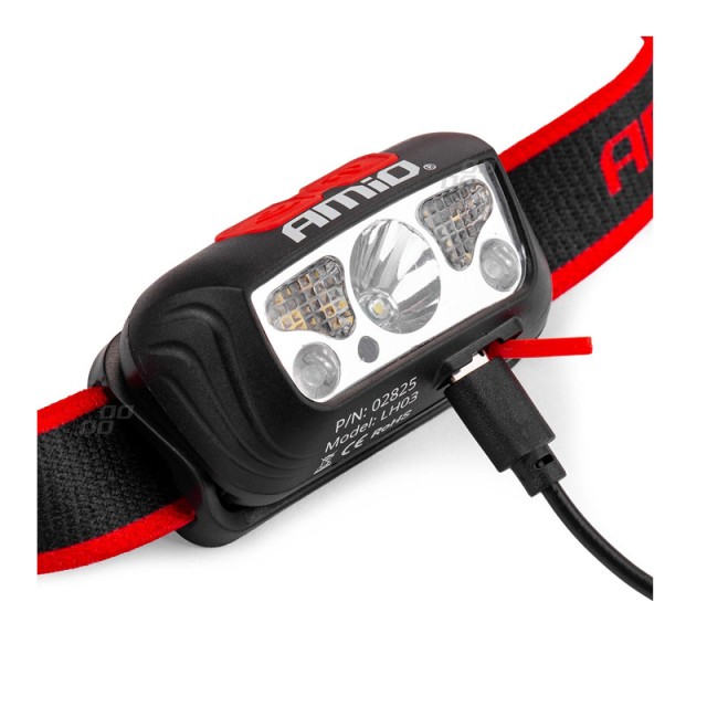 Επαναφορτιζόμενος Φακός Κεφαλής LED XPE+2LED+2SMD 180FLUX 1200mAh L... Επαναφορτιζόμενος Φακός Κεφαλής LED XPE+2LED+2SMD 180FLUX 1200mAh L...