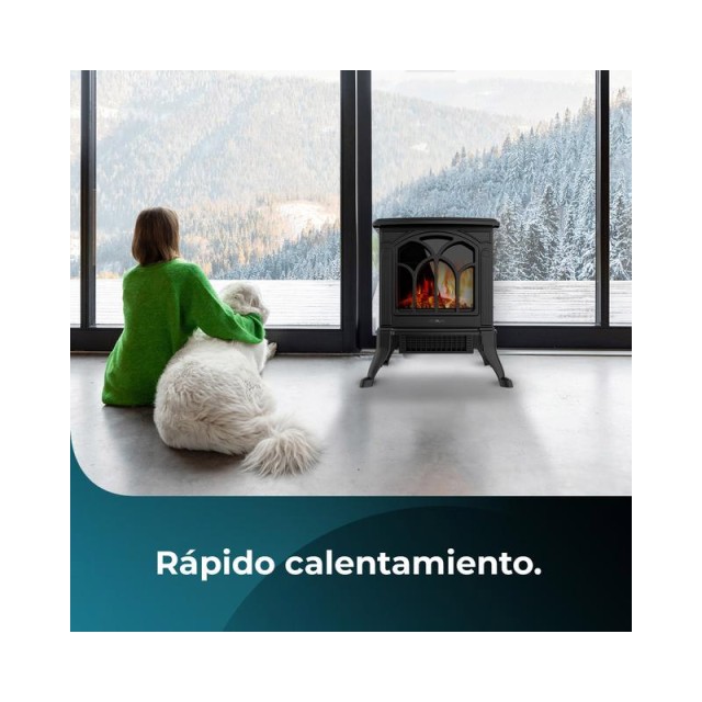 Επιδαπέδιο Ηλεκτρικό Τζάκι με Εφέ Φλόγας 1500 W Cecotec ReadyWarm 1500 Flames CEC-08267