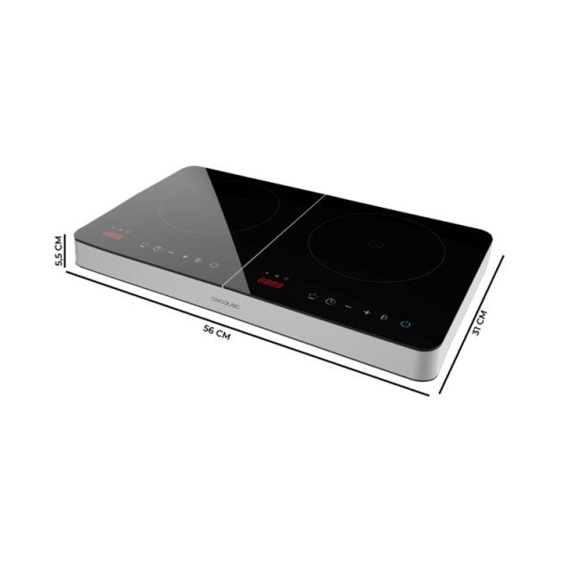 Επιτραπέζια Διπλή Επαγωγική Εστία 3500 W Cecotec Full Magma CEC-02663