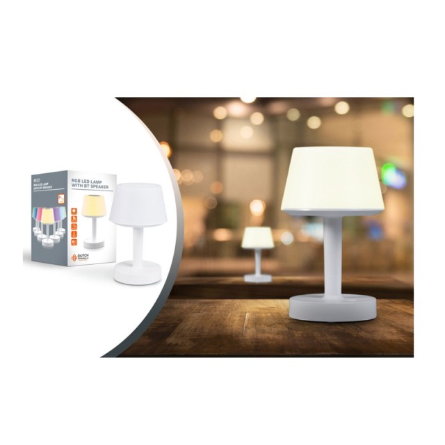 Επιτραπέζια Λάμπα LED RGB με Ηχείο Bluetooth Dutch Originals 8720195382904